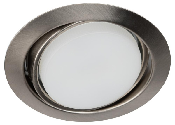 KL35 А SCH Светильник ЭРА под лампу Gx53 поворотный, 220V, 13W, сатин хром (80/960)