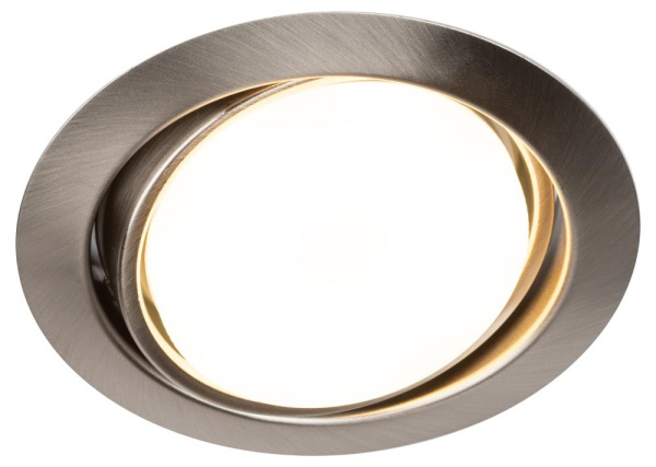 KL35 А SCH Светильник ЭРА под лампу Gx53 поворотный, 220V, 13W, сатин хром (80/960)