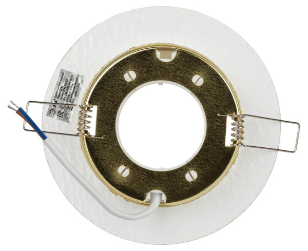 DK80 WH/GD Светильник ЭРА под лампу Gx53, 220V,13W, белый/золото (30/1200)