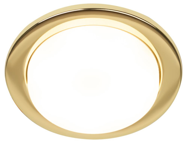 KL70 GD /1 Светильник ЭРА под лампу Gx53 тонкий, 220V, 13W, золото (40/2200)