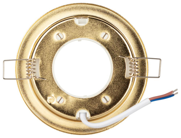 KL70 GD /1 Светильник ЭРА под лампу Gx53 тонкий, 220V, 13W, золото (40/2200)