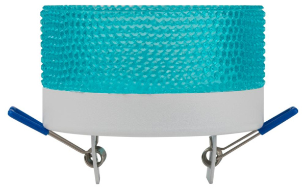 Встраиваемый светильник под лампу GX53 ЭРА DK97 WH/Blue белый голубой