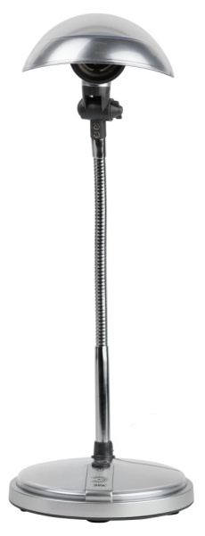 Настольный светильник ЭРА NE-301-E27-15W-S серебро