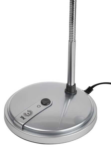 Настольный светильник ЭРА NE-301-E27-15W-S серебро