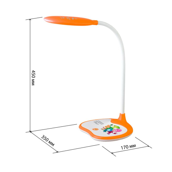 Настольный светильник ЭРА NLED-433-6W-OR ФИКСИКИ светодиодный оранжевый
