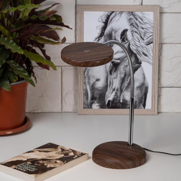 Настольный светильник ЭРА NLED-436-8W-WOOD светодиодный  дерево