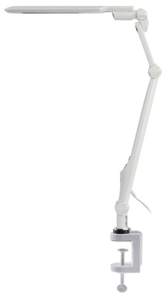 Настольный светильник ЭРА NLED-496-12W-W светодиодный на струбцине белый