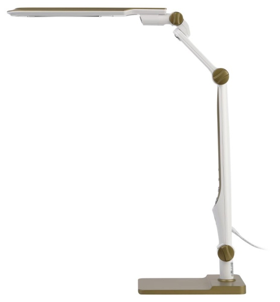 Настольный светильник ЭРА NLED-497-12W-G светодиодный на струбцине и с основанием золото