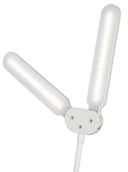 Настольный светильник ЭРА NLED-512-6W-W светодиодный аккумуляторный на прищепке белый