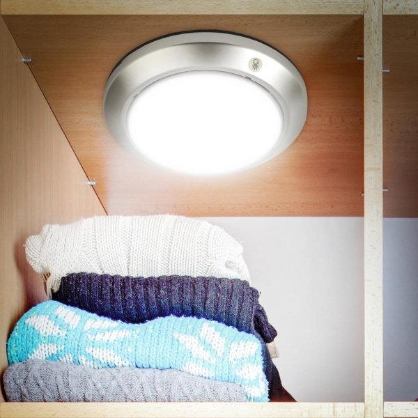 Светодиодный фонарь подсветка ЭРА Пушлайт SB-605 Луна-5 с сенсорным выключателем