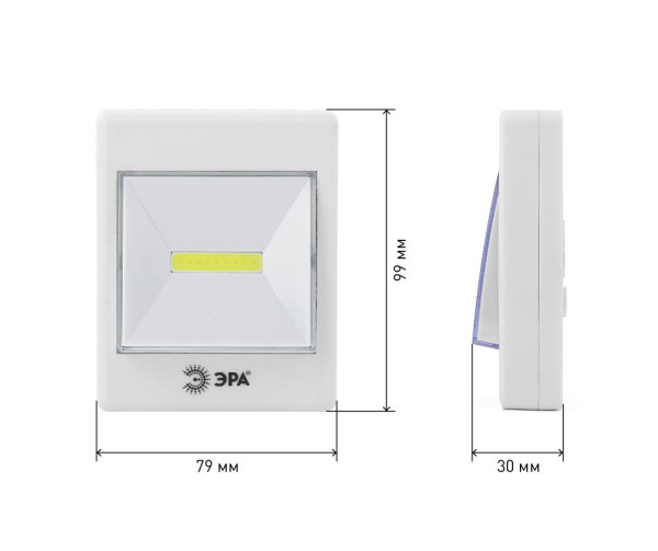 Светодиодный фонарь подсветка ЭРА Пушлайт SB-606 кликер для бытовой подсветки