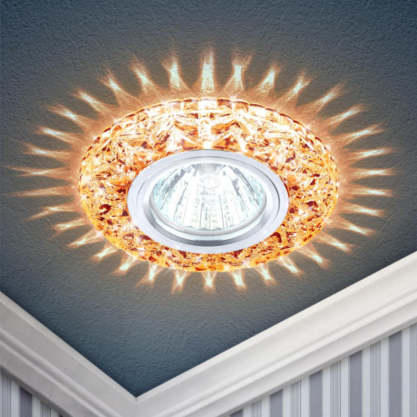 DK LD4 TEA/WH Светильник ЭРА декор c белой светодиодной подсветкой,  чай (50/1400)