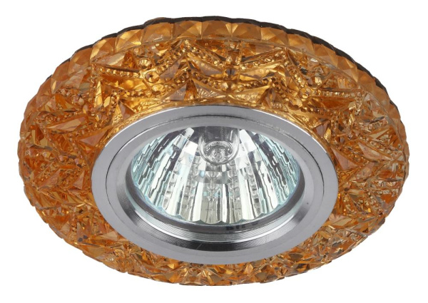 DK LD4 TEA/WH+PU Светильник ЭРА декор cо светодиодной подсветкой( белый+фиолетовый), чай (50/1400)