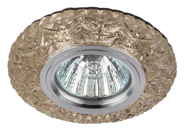 DK LD4 CHP/WH Светильник ЭРА декор cо светодиодной подсветкой MR16, шампань (50/1400)