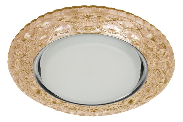 DK LD24 CHP/WH Светильник ЭРА декор cо светодиодной подсветкой Gx53, шампань (50/800)