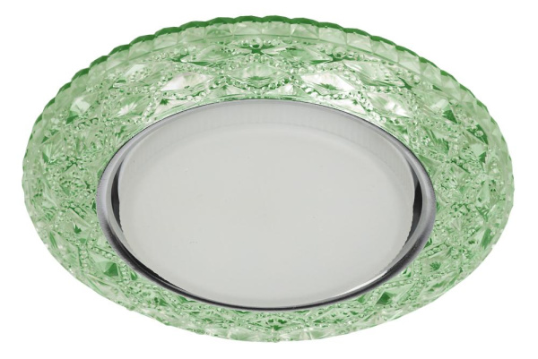 DK LD24 GR/WH Светильник ЭРА декор cо светодиодной подсветкой Gx53, зеленый (50/1000)