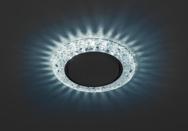 DK LD25 BL/WH Светильник ЭРА декор cо светодиодной подсветкой Gx53, голубой (50/800)