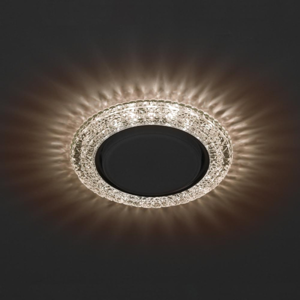 DK LD26 CHP/WH Светильник ЭРА декор cо светодиодной подсветкой Gx53, шампань (50/800)