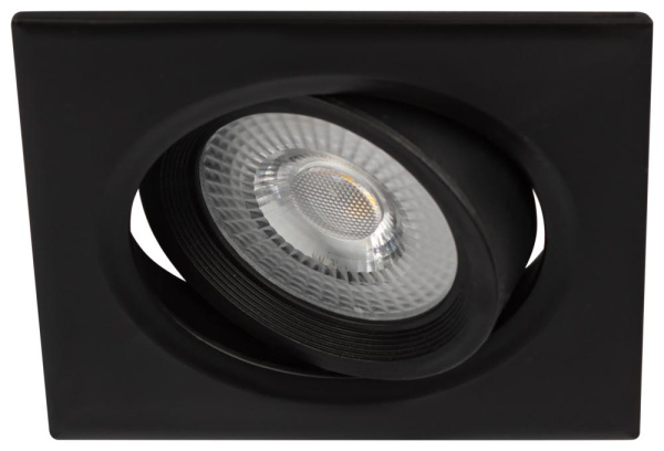 KL LED 21A-5 4K BK Светильник ЭРА Светильник ЭРА светодиодный квадратный поворотн. LED SMD 5W 4000K, черный (100/1600)