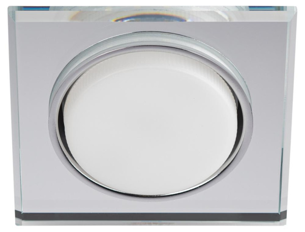 Встраиваемый светильник со светодиодной подсветкой ЭРА DK LD50 MR GX53 зеркальный
