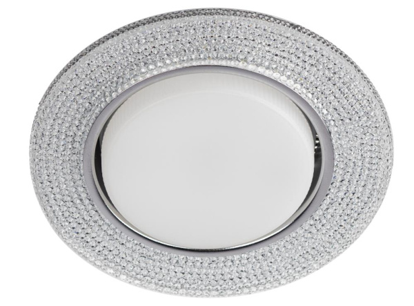 Встраиваемый светильник со светодиодной подсветкой ЭРА DK LD53 WH GX53 белый