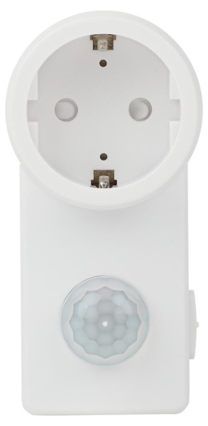 MD 022 Датчик движения ЭРА розеточный  ДДР-01 1200Вт, 10-420с, 2-9м, 3+лк, 120гр,  IP20 (50/1600)