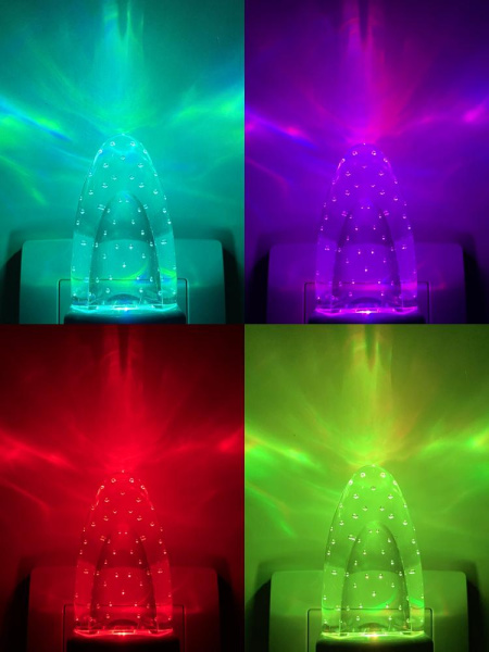 Ночник - светильник светодиодный ЭРА NN-619-LS-W в розетку с датчиком освещенности белый