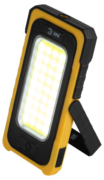 Светодиодный фонарь ЭРА Рабочие Практик RA-811 ручной, аккумуляторный, 15 Вт COB, powerbank, солнечная батарея, магнит