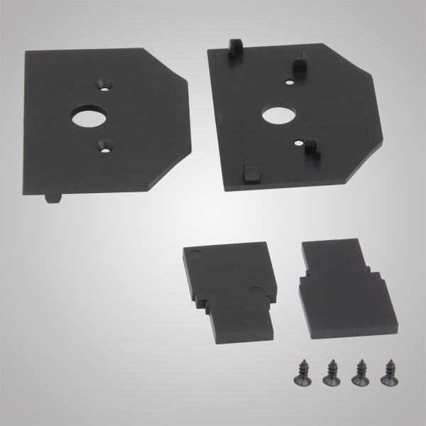 Торцевая заглушка черный, AM557 BK