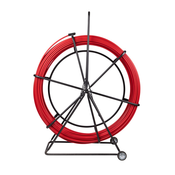 Протяжка кабельная (УЗК в тележке), стеклопруток, d=11,0мм, 300м, красная REXANT