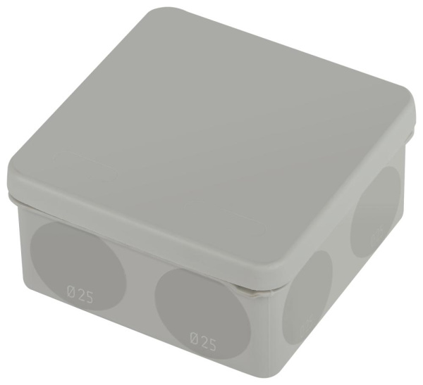 KOR-100-100-50-9g-2MP  Распаячная коробка ЭРА KOR-100-100-50-9g-2MP двухкомпонентная HF стойкая к УФ 100х100х50мм серая прямой монтаж IP67