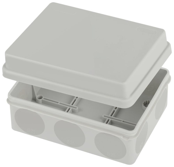 KOR-150-110-70-11g-2MP  Распаячная коробка ЭРА KOR-150-110-70-11g-2MP двухкомпонентная HF стойкая к УФ 150х110х70мм серая прямой монтаж IP67