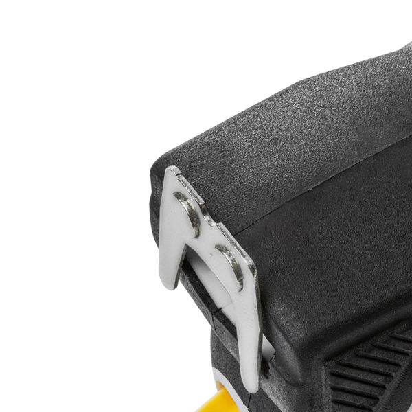 Рулетка Selbstfixierung, 5м x 25мм, магнитный двухсторонний зацеп, нейлон, двухсторонняя шкала, автоматическая фиксация KRANZ