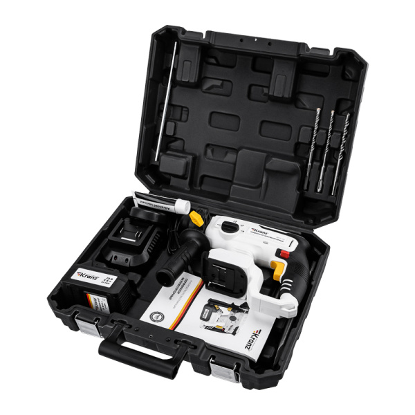 Перфоратор аккумуляторный, SDS-plus, 2,2Дж, 1х4Ач, в кейсе KRANZ