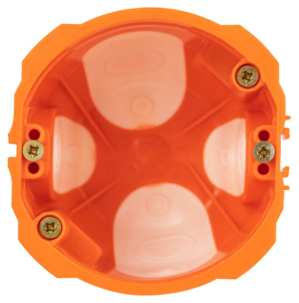 Коробка установочная ЭРА KUU-71-65-unibox универсальная UniBox для твердых и полых стен саморез оранжевая 71х65мм