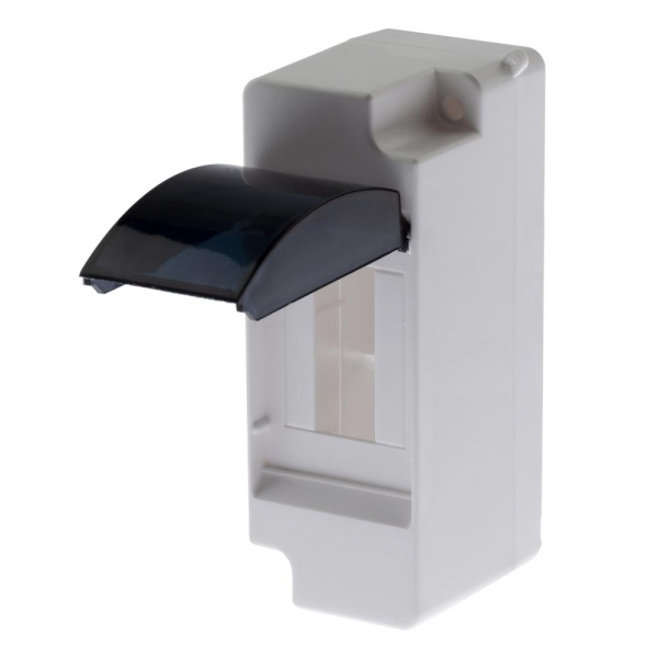 KMPN-1/2-d  Корпус пластиковый навесной ЭРА SIMPLE КМПн 1/2 IP30 прозрачная крышка белый