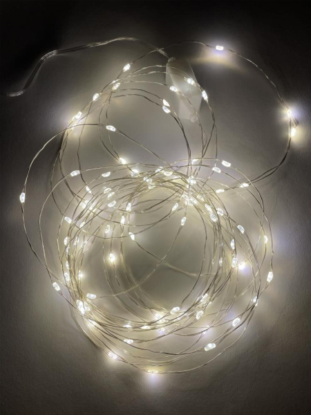 ENIN -10NW ЭРА Гирлянда LED Нить 10 м теплый свет 220V (100/1800)