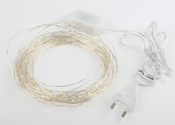 ENIN -10NW ЭРА Гирлянда LED Нить 10 м теплый свет 220V (100/1800)