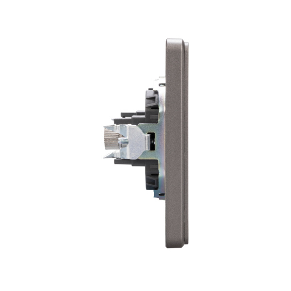 Розетка ROUND TV с/у титан KRANZ