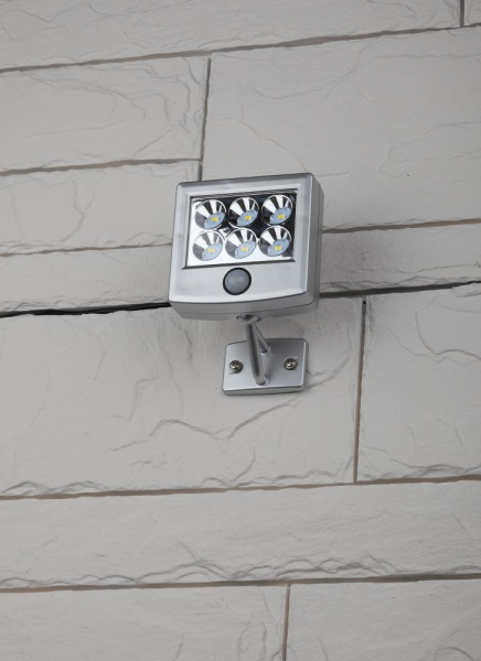 ERAFS024-07 ЭРА Прожектор с датчиком движения c выносной солнечной батареей, 6LED,150lm (24/360)