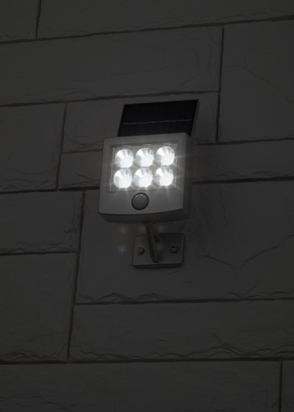 ERAFS048-08 ЭРА Прожектор с датчиком движения, на солнечной батарее, 6LED, 150 lm (48/960)