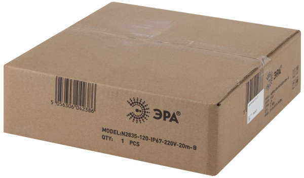 ЭРА Светодиодная неоновая лента N2835-120-IP67-220V-20m-B (1/60)