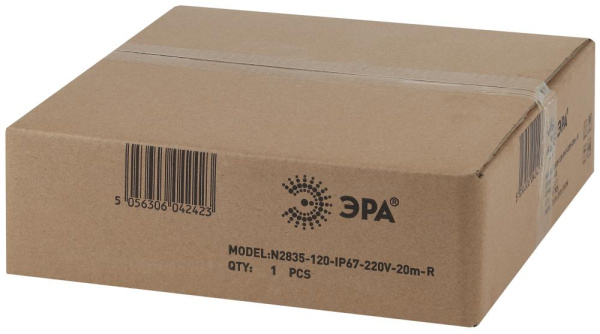 ЭРА Светодиодная неоновая лента N2835-120-IP67-220V-20m-R (1/60)