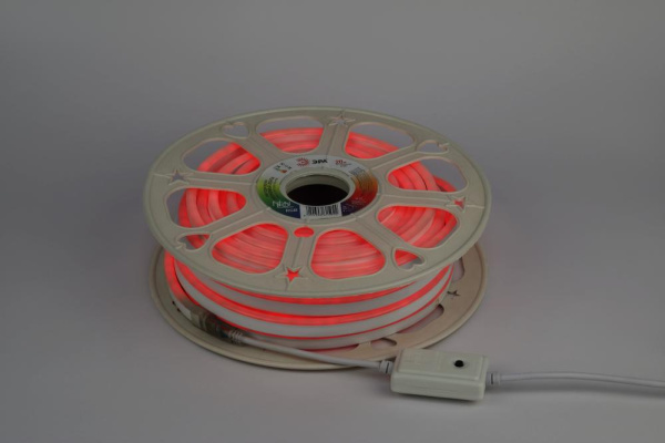 Светодиодная неоновая лента ЭРА N5050 72-IP67-220V-20m-RGB многоцветная