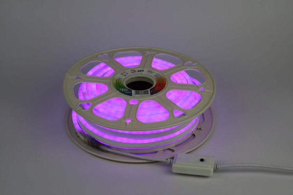 Светодиодная неоновая лента ЭРА N5050 72-IP67-220V-20m-RGB многоцветная
