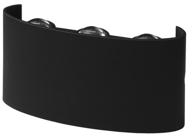 WL12 BK Подсветка ЭРА Декоративная подсветка светодиодная ЭРА 6*1Вт IP 54 черный (20/800)