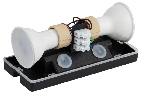 Декоративная подсветка ЭРА WL39 GR MR16/GU10 (2 шт.), серый, для интерьера, фасадов зданий