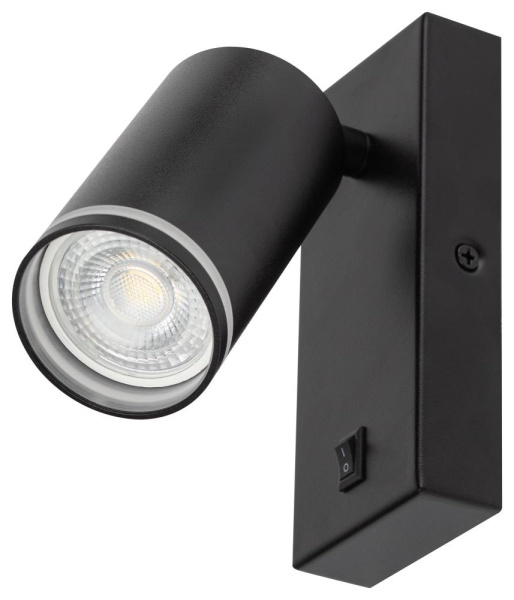 Светильник настенный ЭРА WL19 BK GU10 MR16 IP20 черный