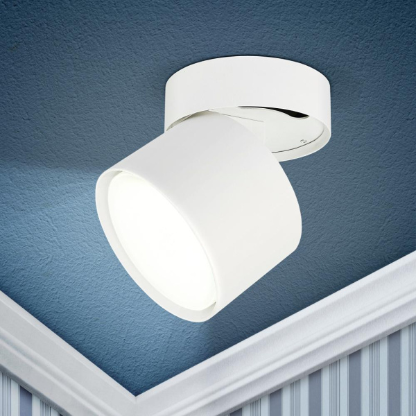 OL12 GX53 SWH Подсветка ЭРА Накладной под лампу Gx53, алюминий, цвет белый (40/960)