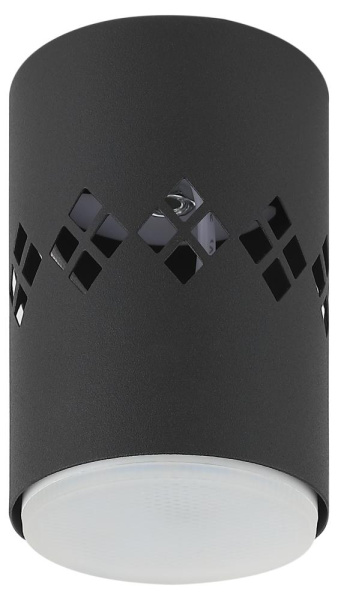 Светильник настенно-потолочный спот ЭРА  OL10 LD GX53 BK черный, подсветка 1 W
